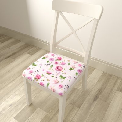 Подушка на стул Ассорти из розовых цветочков