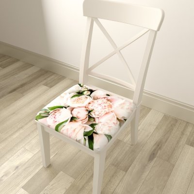 Подушка на стул Букет нежных розовых пионов