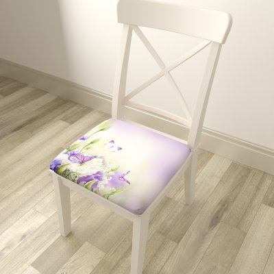 Подушка на стул Весенние бабочки