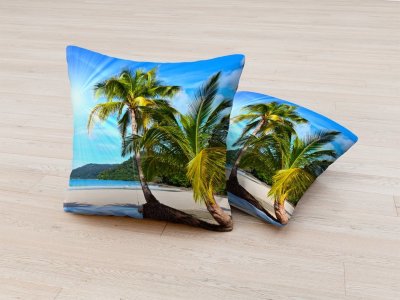 Фотонаволочка Солнечные пальмы на берегу
