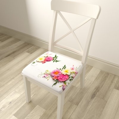 Подушка на стул Композиция из цветов
