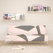 Чехол для дивана б/п Розовый геометрический рисунок 2