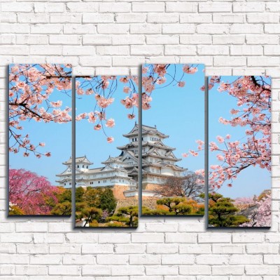 Модульная картина Японский замок арт. 4-2