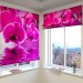Римская штора Розовая орхидея