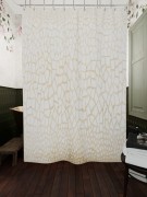 Фотоштора для ванной Белая мозаика