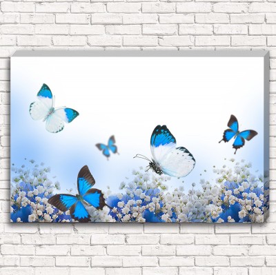 Фотокартина Голубые бабочки арт. 1-1