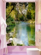 Фотоштора для ванной Кристальная река