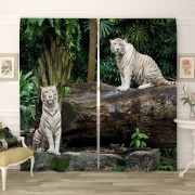 Фотошторы Белые тигрята