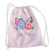 Сумка-рюкзак Цветочная кошечка