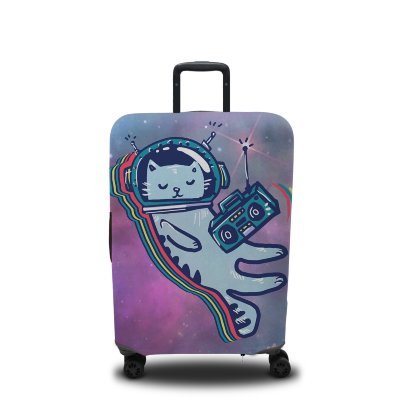 Чехол для чемодана Кот в космосе
