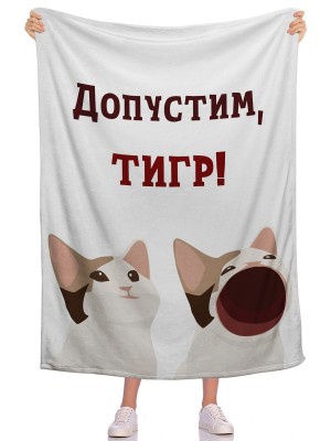 Плед Допустим, ТИГР!