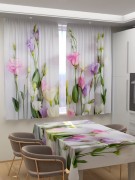 Фотошторы для кухни Праздничные цветы 10