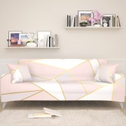 Чехол для дивана Розовый геометрический рисунок