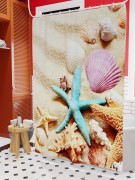 Фотоштора для ванной Морские раковины