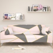 Чехол для дивана Розовый геометрический рисунок 2