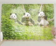 Фототюль Счастливые панды